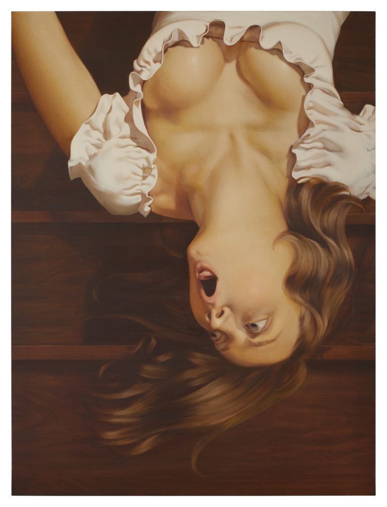 Anna Weyant, Falling Woman (2020). Courtesy Sotheby's