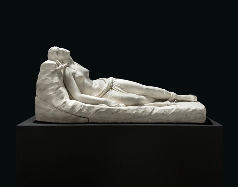 Antonio Canova (1757-1822), Maddalena giacente, 1819-1822, marmo, 75x176x84,5 cm, United Kingdom, c/o Francis Outred Ltd, collezione privata