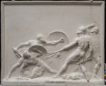 Antonio Canova, Socrate salva Alcibiade nella battaglia di Potidea, 1797, gesso. Courtesy Accademia Nazionale di San Luca