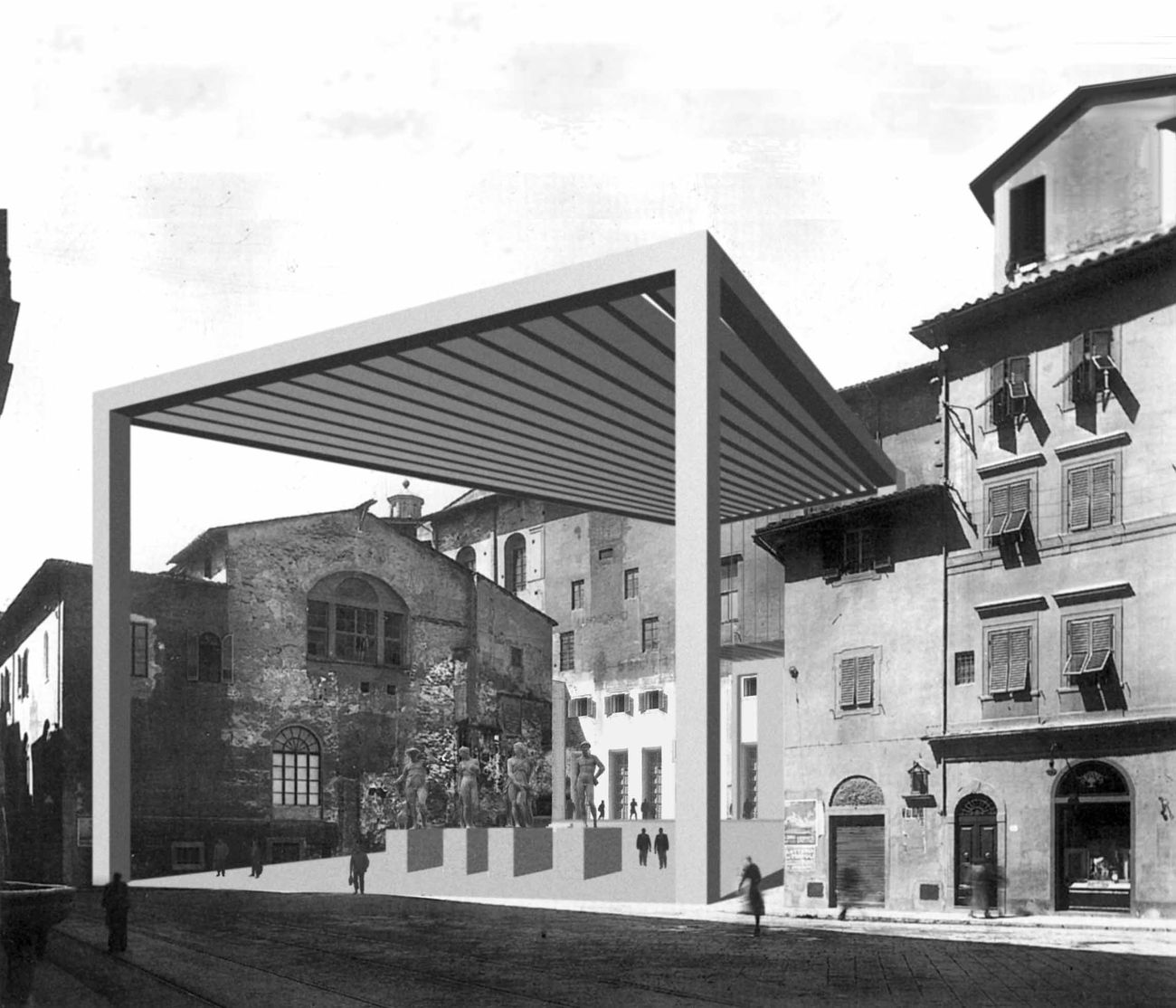 Arata Isozaki & Andrea Maffei, Loggia degli Uffizi, Firenze. Courtesy AMA