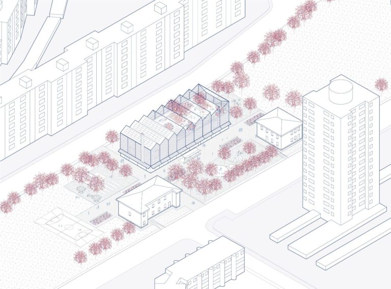 Assonometria del nuovo Muba © Aut Aut Architettura