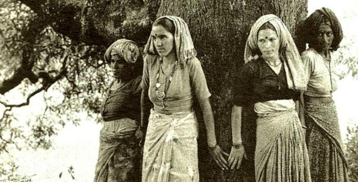 Attiviste indiane del movimento Chipko, 1973