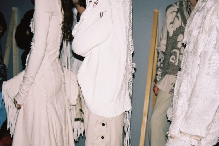 Backstage Federico Cina FW23. Production & Photo Editing Alessia Caliendo. Photographer Melissa Vizza