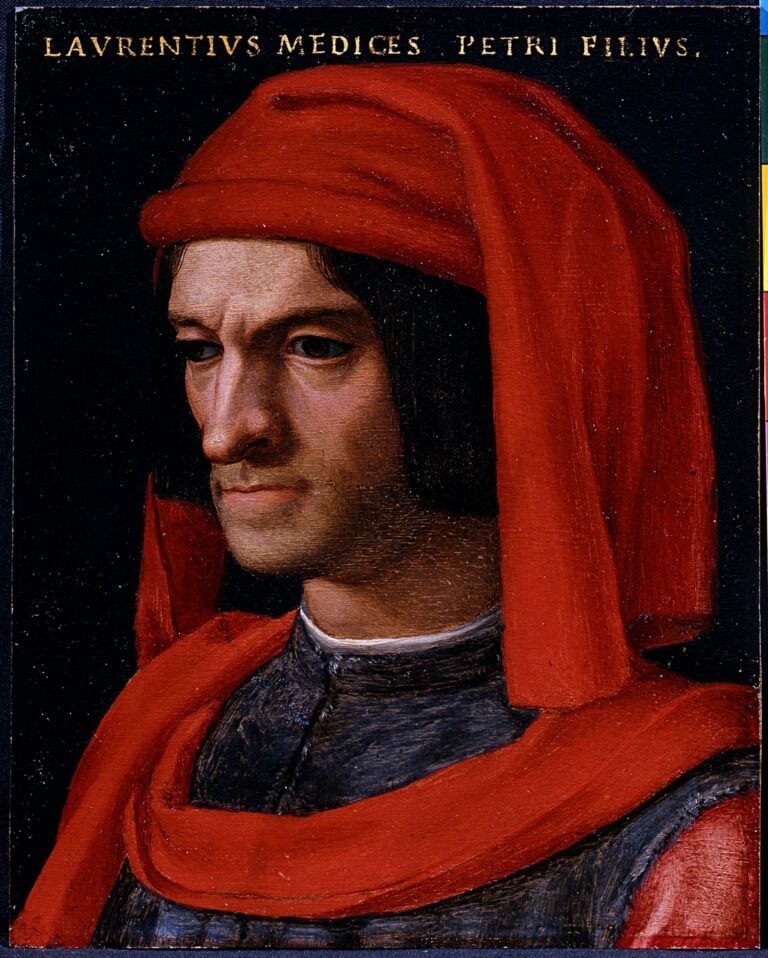 Bronzino, Ritratto di Lorenzo il Magnifico, 1552 53 ca., Firenze, Gallerie degli Uffizi, Galleria delle Statue e delle Pitture, Gabinetto fotografico delle Gallerie degli Uffizi, Firenze. Su concessione del Ministero della Cultura