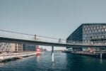 Copenaghen è una delle poche città ad avere ponti ciclabili dedicati, come la Cykelslangen (Il “serpente della bicicletta”)