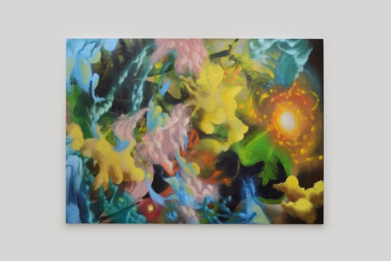 Diego Gualandris, Little April shower, 2022, oil on canvas, 205 x 145 x 3 cm