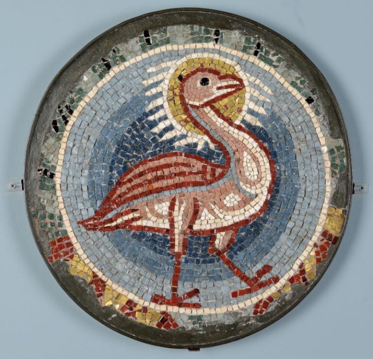 Fenice, mosaico, ca. 1205 (Museo di Roma)