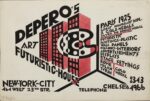 Fortunato Depero, Bozzetto di locandina Depero’s Futuristic House, 1928, china su carta