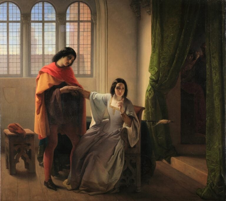 Francesco Hayez, Imelda de' Lambertazzi, 1853, olio su tela, 122 x 126 cm, collezione privata