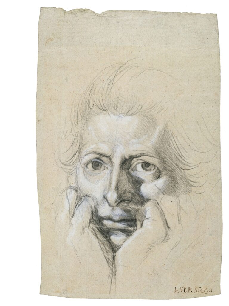 Füssli, Self-portrait, 1780-90, black and white chalk, 27 x 20 cm, Victoria & Albert Museum, London © Victoria & Albert Museum, London