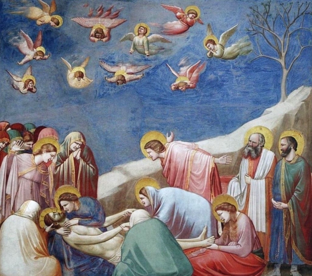 Giotto, Compianto sul Cristo morto, 1303-05. Cappella degli Scrovegni, Padova