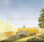 Render del giardino sensoriale del Muba di Bologna © Aut Aut Architettura