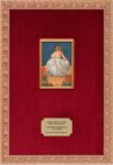 Jan Fabre, The birth of a small, plump, alluring sea Cupid (IV) (2018), matita HB, matite colorate su carta chromo, cornice dorata, passe partout rosso, 36,7 x 25,3 x 2,2 cm