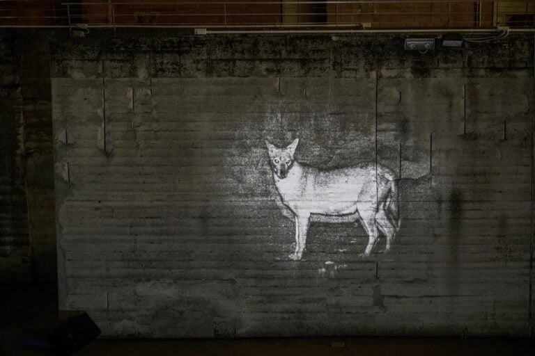 Michal Rovner, ALERT, 2022, installazione esterna, courtesy Fondazione Merz. Photo Andrea Guermani