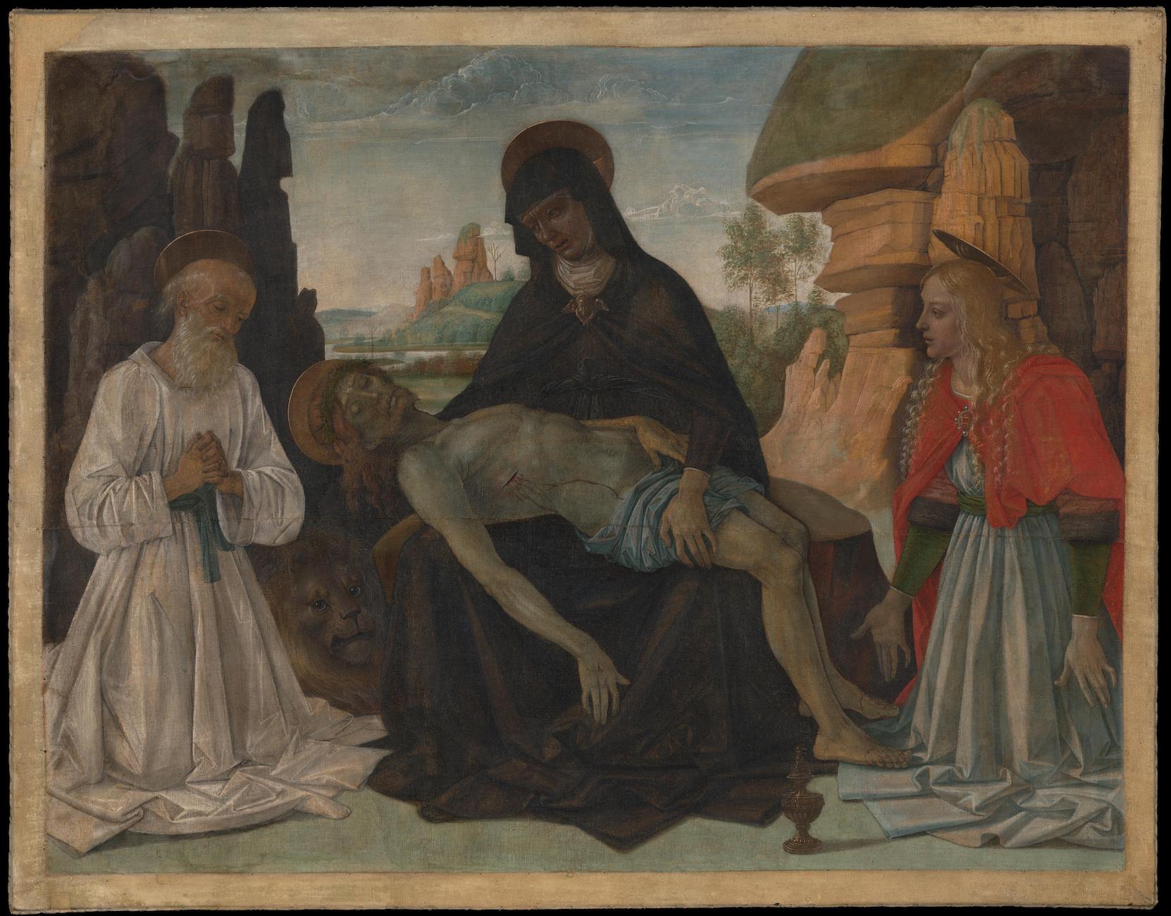 Perugino, Compianto sul corpo di Cristo. Photo Marco Giugliarelli
