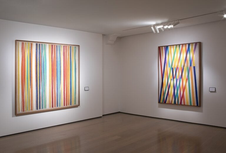 Piero Dorazio. La nuova pittura. Opere 1963 1968, installation view alla Galleria dello Scudo, Verona, 2022