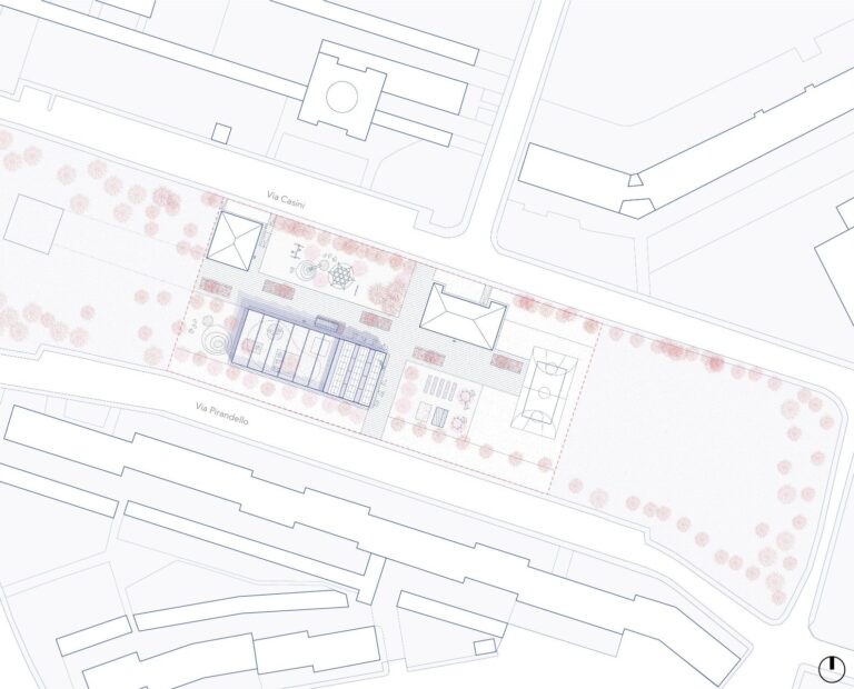 Planimetria generale del nuovo Muba, scala 1500 © Aut Aut Architettura