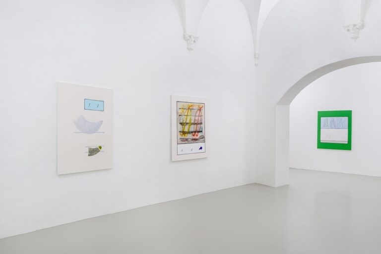 Rudi Ninov, Writing Paintings, exhibition view at Galleria Continua, San Gimignano, 2023, photo Ela Bialkowska, OKNO Studio – Courtesy the artist e Galleria Continua