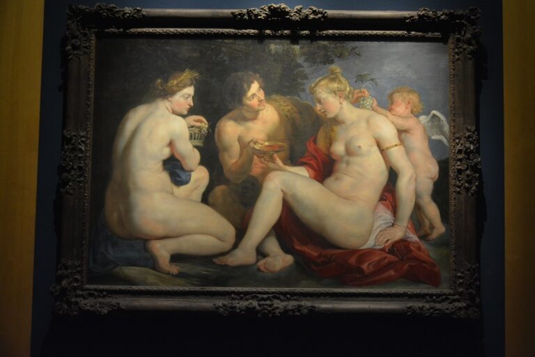 Sala 11 - P. P. Rubens, Venere, Cupido, Bacco e Cerere, 1612-13 ca., olio su tela, 140,5x200 cm, Kassel, Museumslandschaft Hessen Kassel, Gemäldegalerie Alte Meister, foto Linda Kaiser