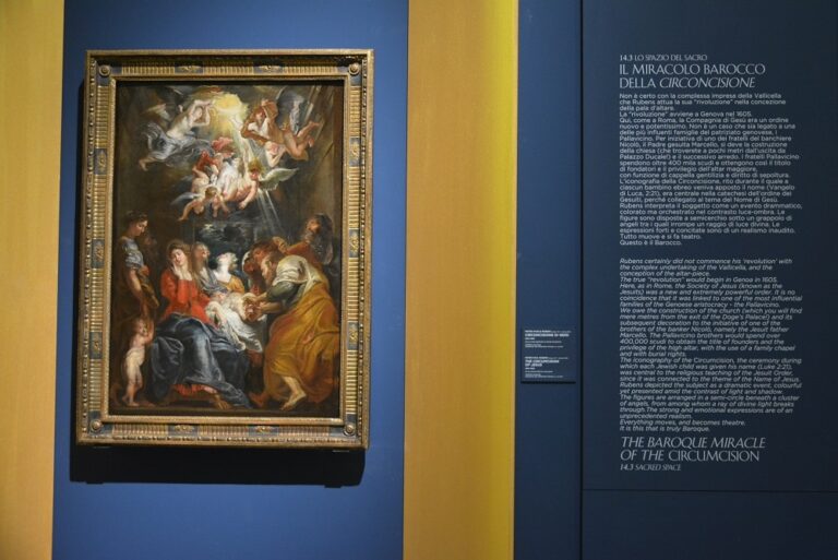 Sala 15 - P. P. Rubens, Circoncisione di Gesù, 1604-05, olio su tela applicata su tavola, 105x73,5 cm, Vienna, Akademie der bildenden Künste, foto Linda Kaiser