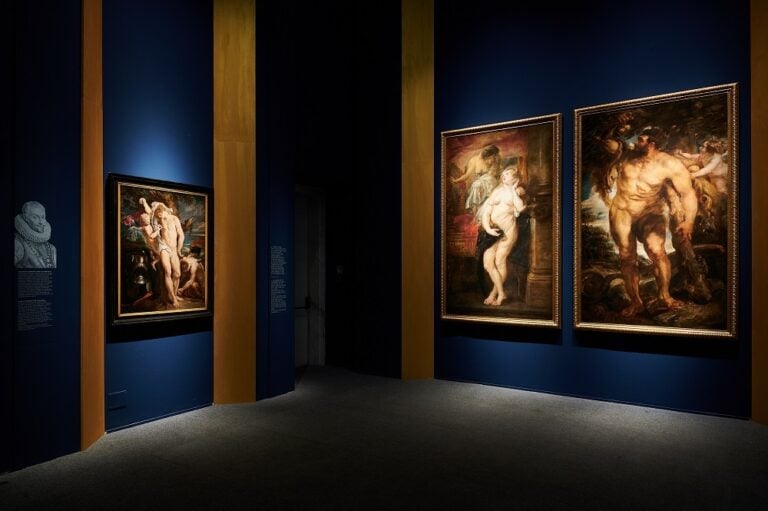 Sala 5-6 - P. P. Rubens, San Sebastiano, 1615; Deianira presta ascolto alla Fama, 1635-38; Ercole nel giardino delle Esperidi, 1635-38 foto Francesco Margaroli per Electa