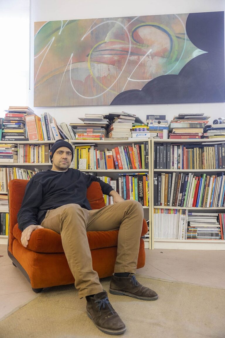 Sebastiano Zanetti nel suo studio. Photo Alessandro Gloder