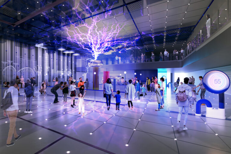 Gallery exhibits in new Science Centre. The image is an artist’s impression, and final design may be subject to changes