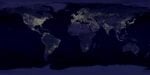 La Terra di notte, credit Nasa e NOAA