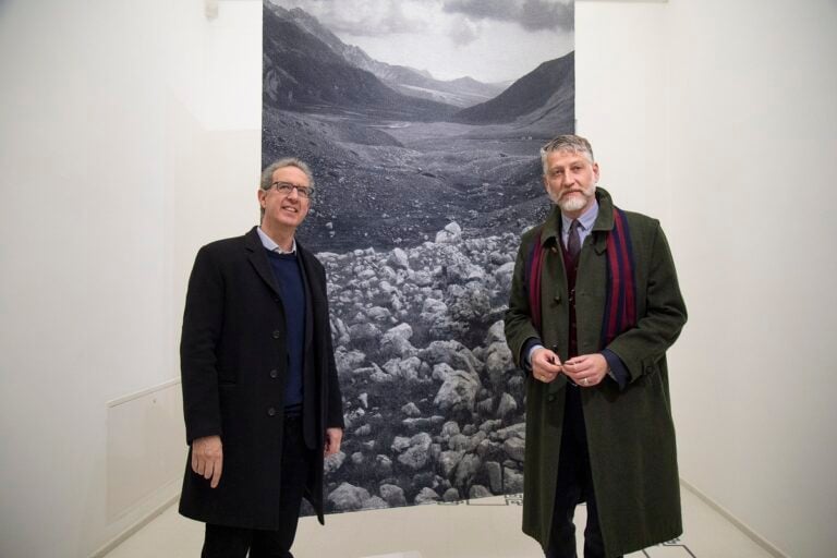 Alessandro Giuli e Bartolomeo Pietromarchi. Photo Claudio Cerasoli, Courtesy Fondazione MAXXI 1