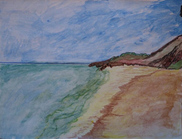 Ammar Al Baluchi, Seashore © Art From Guantánamo Bay