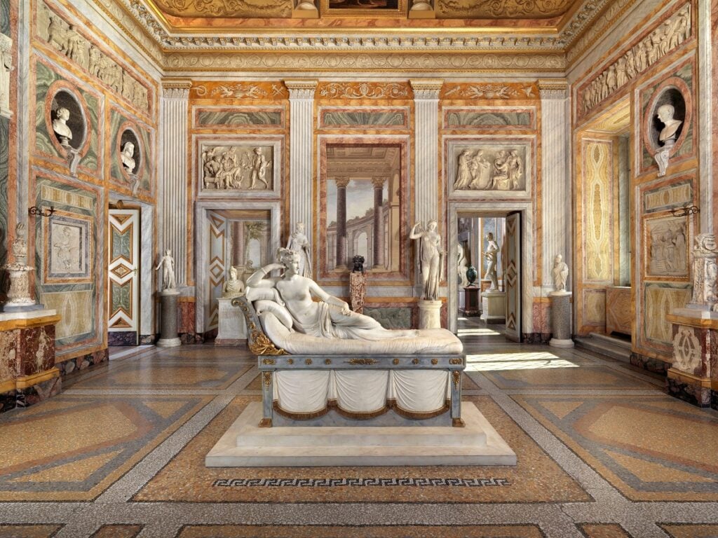 Antonio Canova, Paolina Borghese Bonaparte come Venere Vincitrice, Galleria Borghese, Roma &copy; Galleria Borghese, Photo L. Romano
