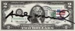 Banconota firmata da Andy Warhol. Courtesy CirculArt Economy by Edoardo Marcenaro