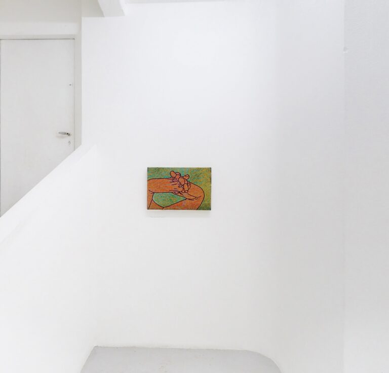 Coward!, solo show by Peter Frederiksen, installation view at The Flat - Massimo Carasi, Milan, 2023