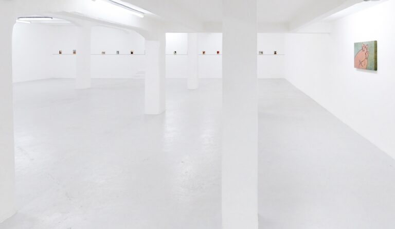 Coward!, solo show by Peter Frederiksen, installation view at The Flat - Massimo Carasi, Milan, 2023