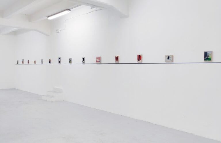 Coward!, solo show by Peter Frederiksen, installation view at The Flat - Massimo Carasi, Milan, 2023