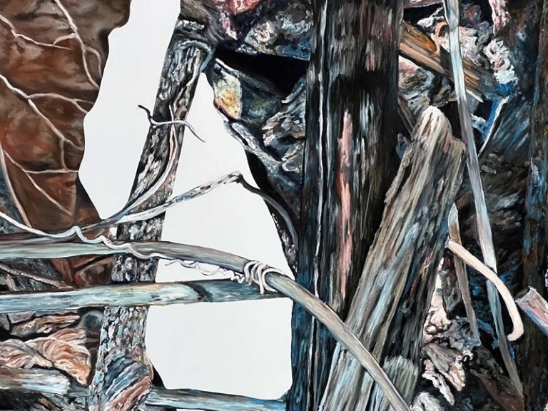 Dettaglio da Nicola Rotiroti, Paolo Uccello, Tratto da una storia vera, olio su tela, 190x228 cm, 2022