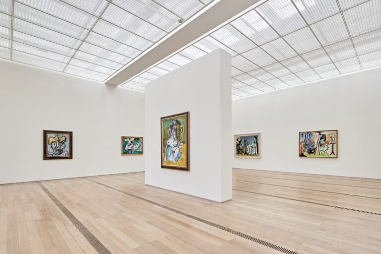 Installation view “PICASSO. Artist and Model – Last Paintings” at the Fondation Beyeler, RiehenBasel, 2023 © Succession Picasso2023, ProLitteris, Zurich Photo Mark Niedermann