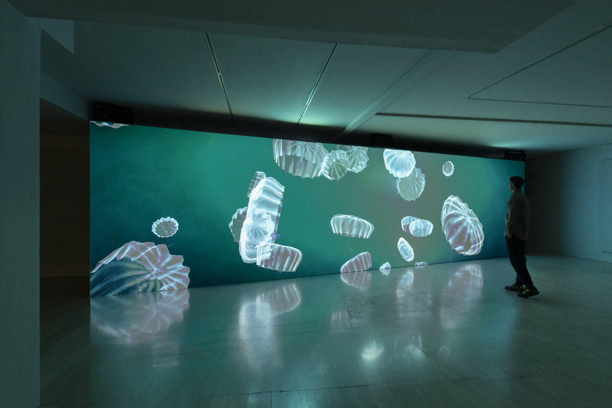 Installation view, Wu Tsang of Whales. Museo Nacional Thyssen Bornemisza, 2023. Photo Roberto Ruiz