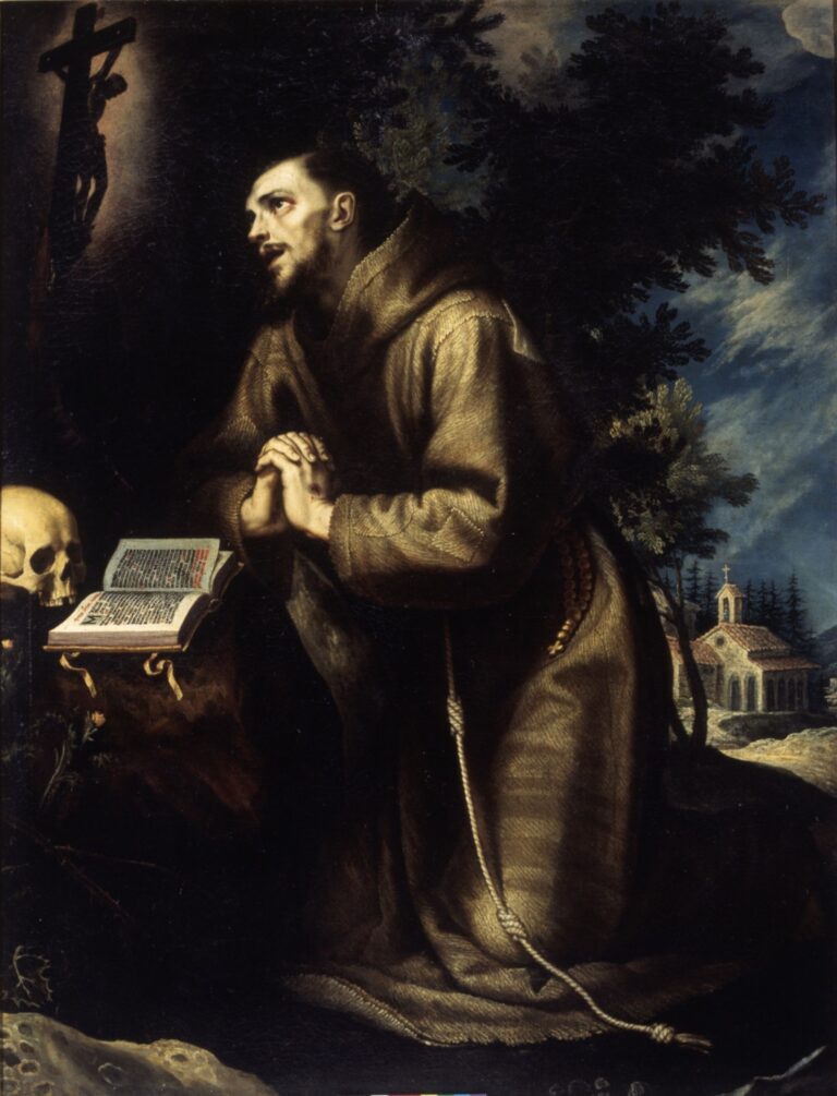 Ludovico Cardi, detto Cigoli (Cigoli, 1559 - Roma, 1613), San Francesco in preghiera,1559 ca., Olio su tela. Roma, Gallerie Nazionali di Arte Antica, Palazzo Barberini.