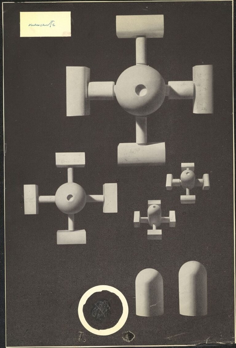 Luigi Moretti, Rappresentazione dei volumi degli spazi interni delle quattro sequenze, secondo l’esecuzione, de «La Rotonda» di Andrea Palladio pubblicato nella rivista Spazio n.7 (dicembre 1952-aprile 1953). Collezione MAXXI Architettura, Archivio Moretti-Magnifico