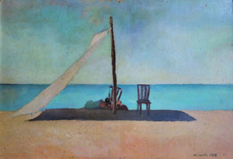 Marisa Mori, Tenda al mare, 1930, courtesy Archivio Pittori liguri