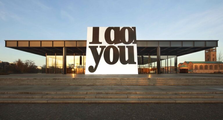 Monica Bonvicini, I do You, installation view at Neue Nationalgalerie. Copyright the artist, VG Bild Kunst, Bonn, 2022; Nationalgalerie, Staatliche Museen zu Berlin; Jens Ziehe