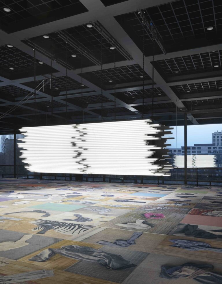 Monica Bonvicini, Light Me Black, 2009, installation view at Neue Nationalgalerie. Copyright the artist, VG Bild Kunst, Bonn, 2022; Nationalgalerie, Staatliche Museen zu Berlin; Jens Ziehe