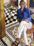 Nicolas Lambelet Coleman, After Dinner in Tangiers, 2022, Acrylic on Canvas, 101 x 76 cm. Courtesy of the artist and Foreign Agent min