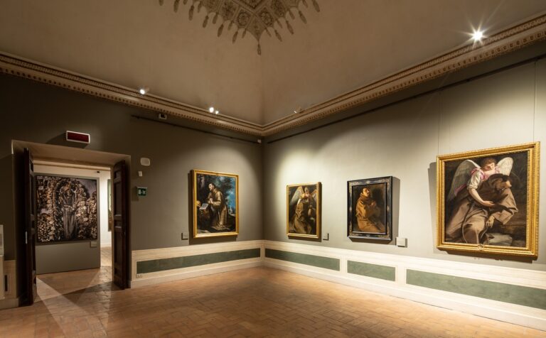 Orazio Gentileschi e l’immagine di san Francesco. La nascita del caravaggismo a Roma, installation view at Palazzo Barberini - Gallerie Nazionali d'Arte Antica, Roma, 2023. Foto Alberto Novelli