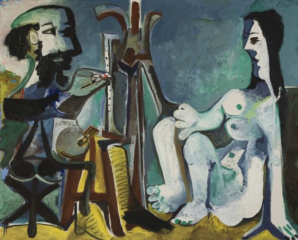 Pablo Picasso, Le peintre et son modèle, 28.3.1963, Nahmad Collection © Succession Picasso2023, ProLitteris, Zurich (1200x968)