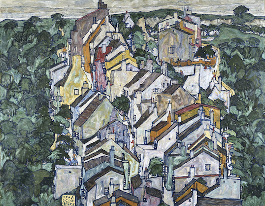 Egon Schiele, Town among Greenery (The Old City III), 1917. Courtesy TEFAF