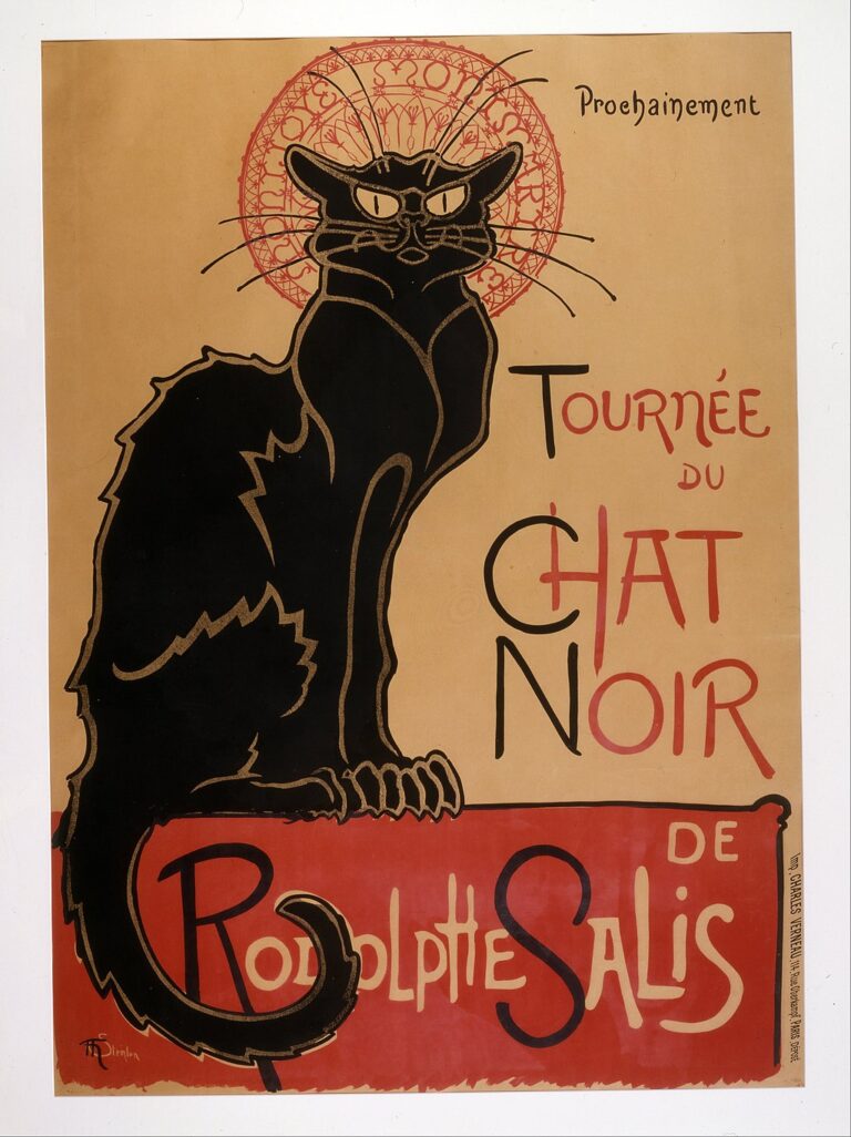 Théophile Alexandre Steinlen, insegna del locale parigino Le Chat Noir, 1896