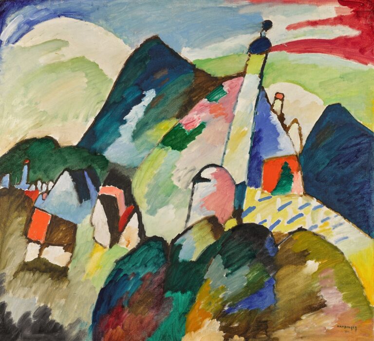 Vasilij Kandinskij, Murnau mit Kirche II (1910). Courtesy of Sotheby's