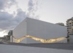 Veduta della nuova architettura che riunisce i due musei Mudac e Photo Elysée nel quartiere di Plateforme 10